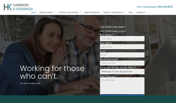 Richmond Social Security Disability Lawyer website